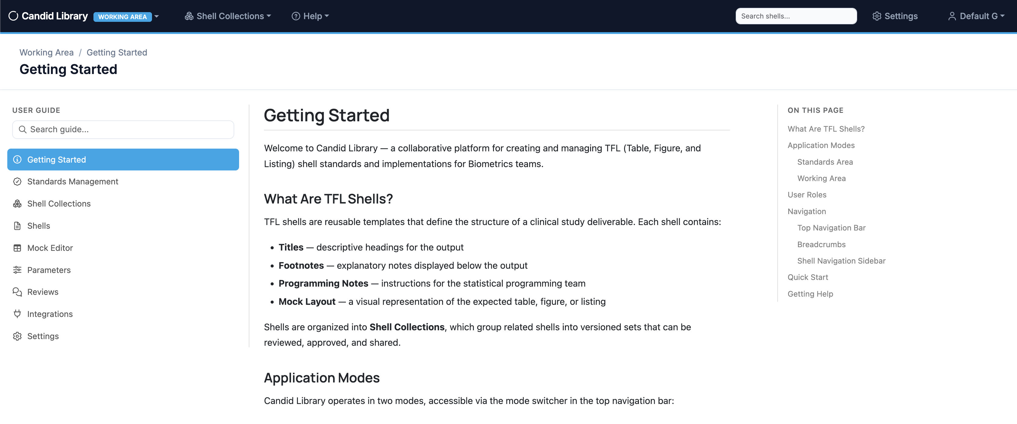 Audit log showing tracked user actions and change history