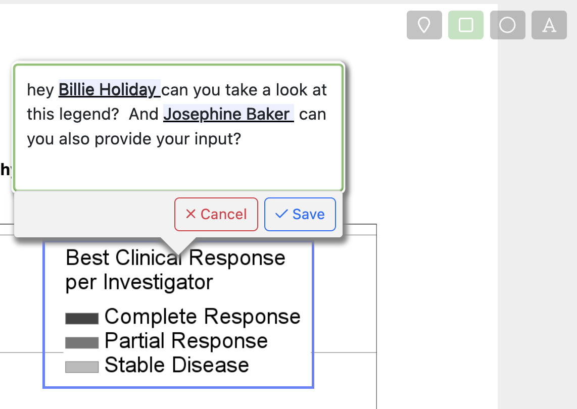 Multiple mentions in a single comment