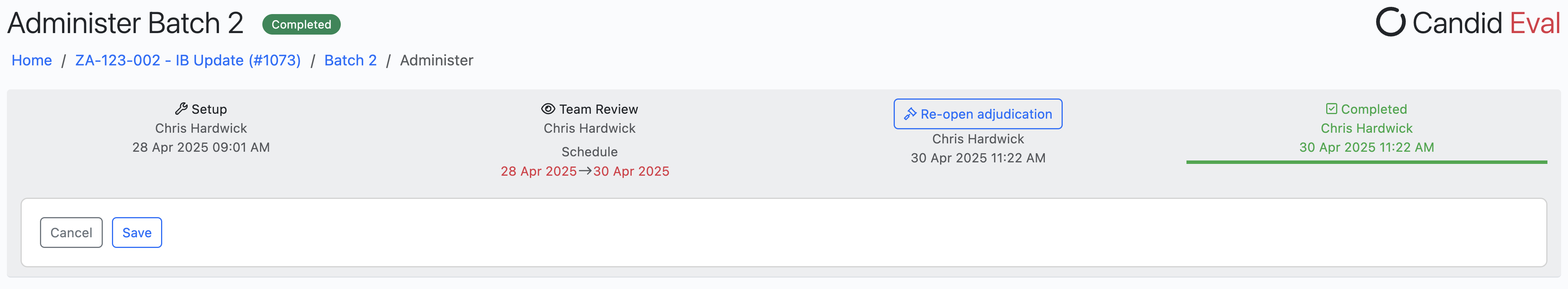 Review Period Flexibility