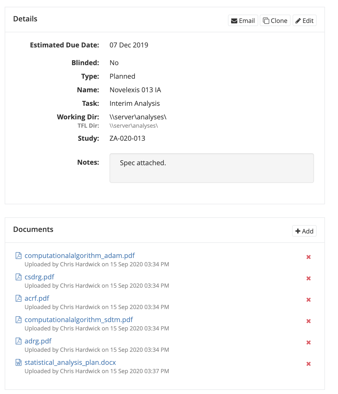 Documents and Metadata - Candid application screenshot